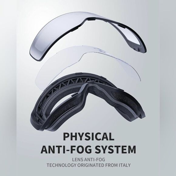 Snowboard And Skiing Googles Anti-Fog 2 Lens VLT 10% S3 NWT - Picture 6 of 7